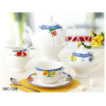 New Bone China Tea Set com design